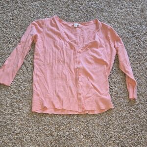 Merona Pale Pink Crewneck Cardigan